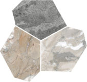 Dynasty Grey Polished/Matte 11X12 Eggs Mosaic | Alita Tile