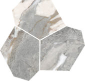 Dynasty Grey Polished/Matte 11X12 Eggs Mosaic | Alita Tile