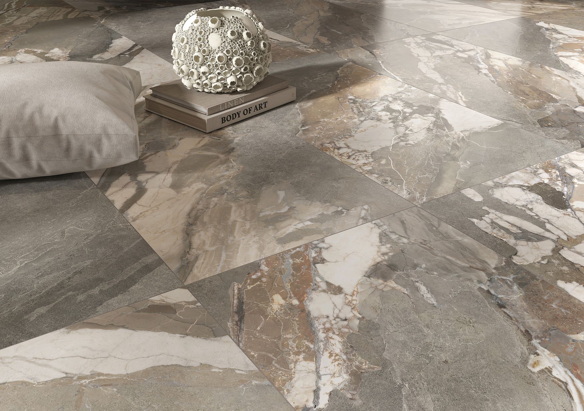 Dynasty Grey Polished/Matte 24x48 1 | Alita Tile