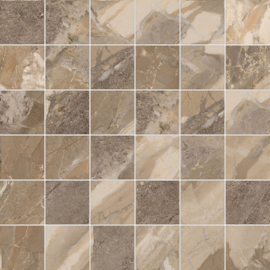 Dynasty Taupe 2X2 Mosaic | Alita Tile