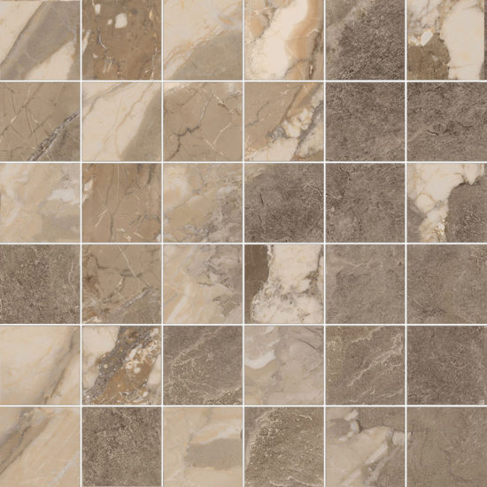 Dynasty Taupe 2X2 Mosaic | Alita Tile