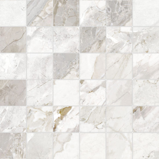 Dynasty White 2X2 Mosaic | Alita Tile