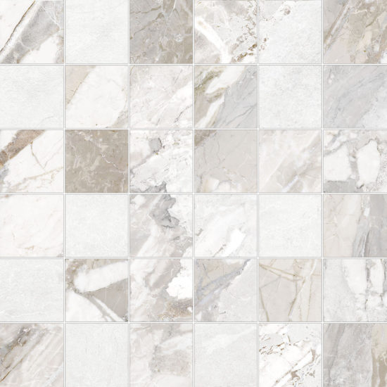Dynasty White 2X2 Mosaic | Alita Tile