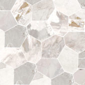 Dynasty White Polished/Matte 11X12 Eggs Mosaic | Alita Tile