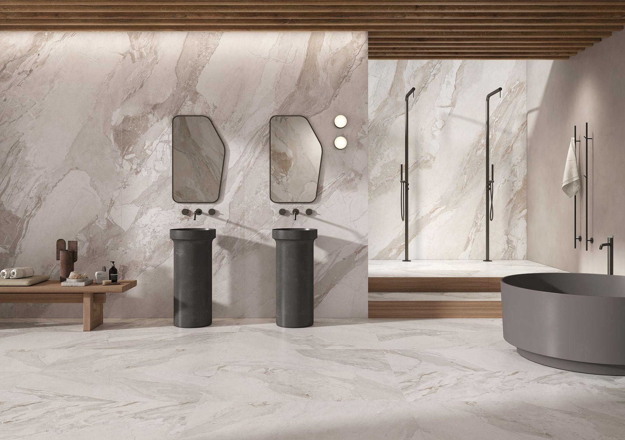 Dynasty White Polished/Matte 24x48 2 | Alita Tile