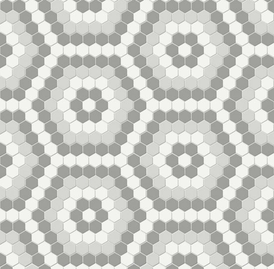 Evening Blend Matte Hexagon Pattern Mosaic | Alita Tile