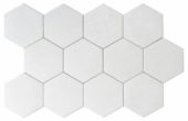 Form 5.5X6.3” White Hexagon | Alita Tile