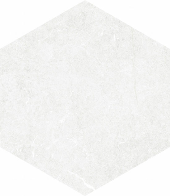 Form 5.5X6.3” White Hexagon | Alita Tile
