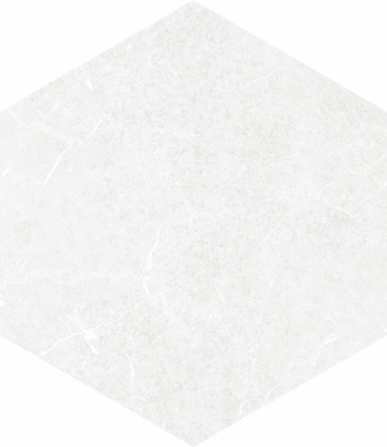 Form 5.5X6.3” White Hexagon | Alita Tile