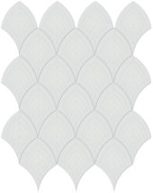 Gallery Grey Glossy Scallop Mosaic | Alita Tile
