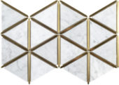 Gilded Triangles Mosaic | Alita Tile