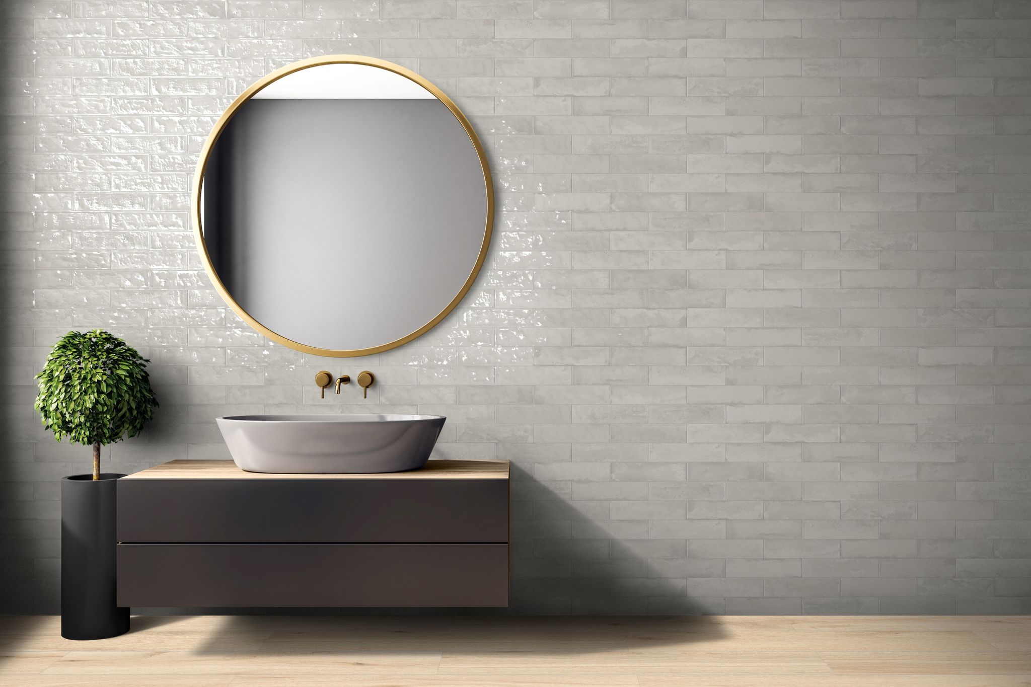 Grand Cayman 3x12" Collier Grey 1 | Alita Tile
