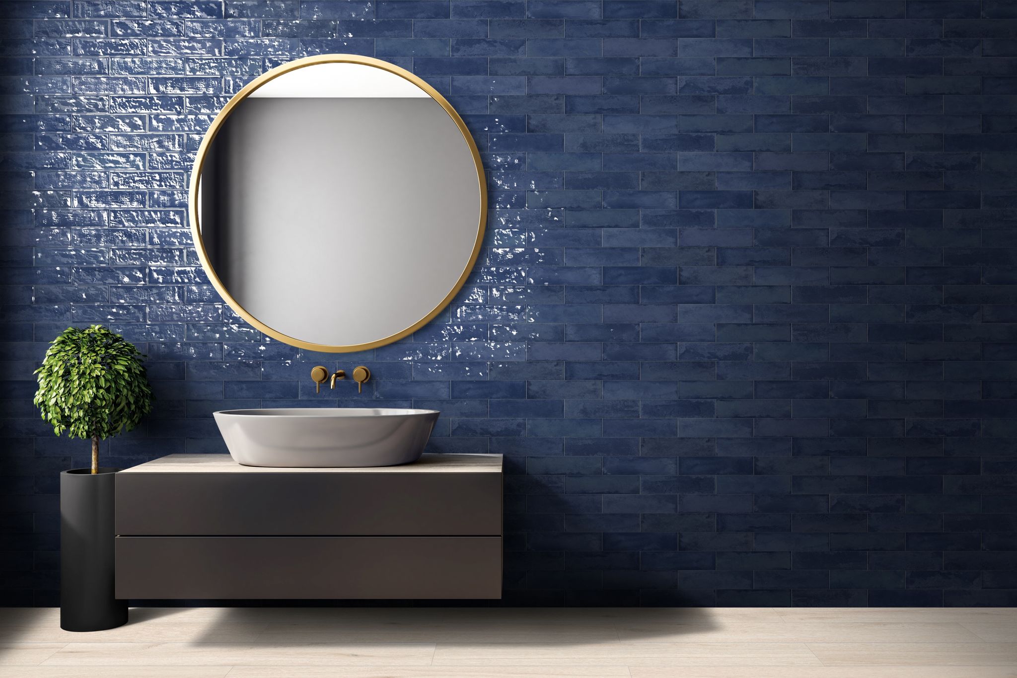 Grand Cayman 3x12" West Bay Blue 2 | Alita Tile