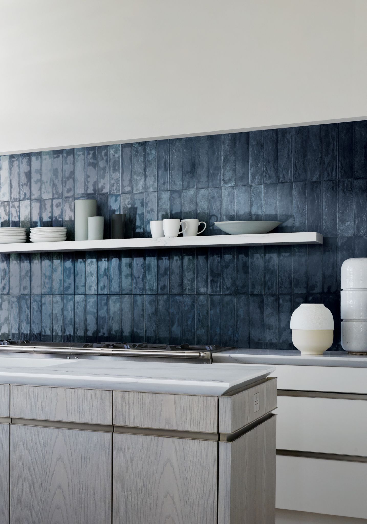 Grand Cayman 3x12" West Bay Blue | Alita Tile