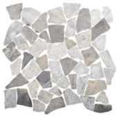 Grey Mix Mini Opus Marble Mosaic | Alita Tile