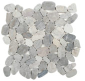 Grey Pebble Sliced Mosaic | Alita Tile