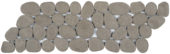 Grey Reconstituted Pebble Mosaic Interlocking Border | Alita Tile