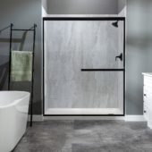 Iced Pewter Shower Wall Kit 32x60x78 | Alita Tile
