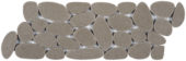 Light Grey Sliced Reconstituted Pebble Mosaic Interlocking Border | Alita Tile