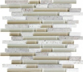 Linear Creme Brulee Mosaic | Alita Tile