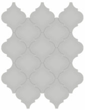 Loft Grey Glossy Arabesque Mosaic | Alita Tile