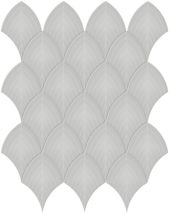 Loft Grey Glossy Scallop Mosaic | Alita Tile