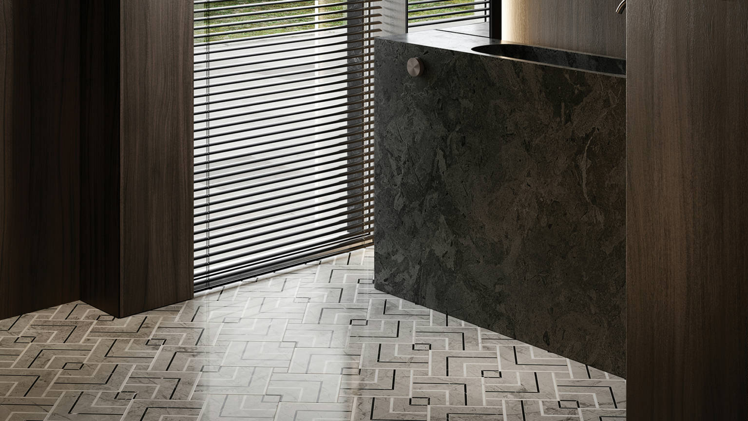 Luxury Roma Argento Picco Mosaic 2 | Alita Tile