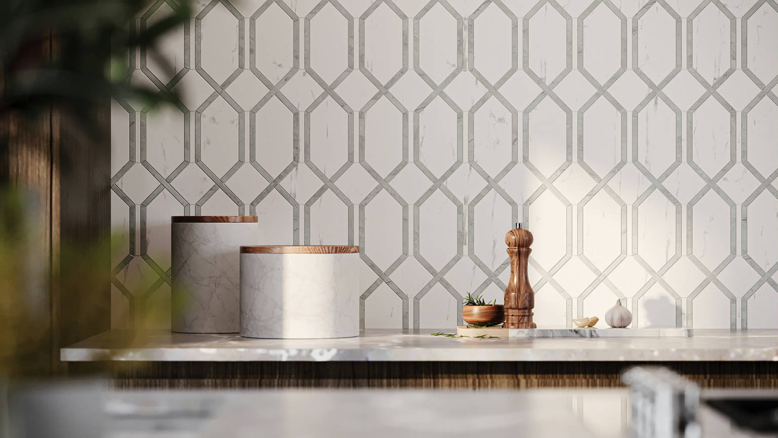 Luxury Statuario Venezia Modella Mosaic 2 | Alita Tile