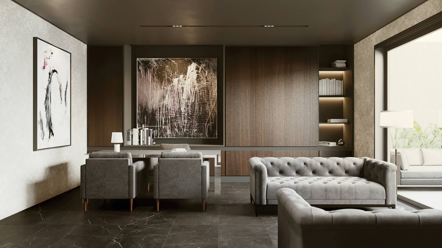 Luxury Tivoli Nero 24x48 | Alita Tile