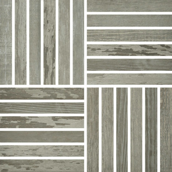 Madison Smoke 12X12 Strip Mosaic | Alita Tile