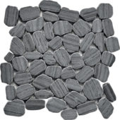 Marble Striped Sliced Tumbled Grey Interlocking Mosaic | Alita Tile