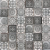Matte & Shiny Glass Patchwork Pattern 2"X2" White Grey Mosaic | Alita Tile