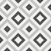 Midnight Blend Matte Cubic Pattern Mosaic | Alita Tile