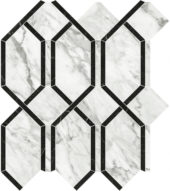 Milano Statuario Polished Modella Mosaic | Alita Tile