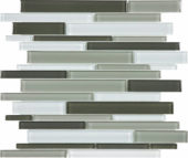 Mineral Blend Random Strip Mosaic | Alita Tile