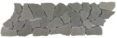 Mini Opus Grey Reconstituted Stone Border Interlocking Mosaic | Alita Tile
