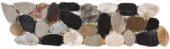 Mix Sliced Polished Pebble Interlocking Border | Alita Tile