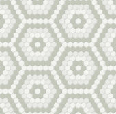 Morning Blend Matte Hexagon Pattern Mosaic | Alita Tile