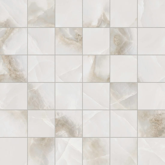 Rendezvous White Matte 2x2 Mosaic | Alita Tile