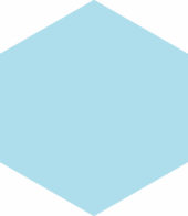 Ronda 5.5X6.3” Blue Hexagon | Alita Tile