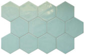 Ronda 5.5X6.3” Mint Hexagon | Alita Tile