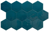 Ronda 5.5X6.3” Navy Blue Hexagon | Alita Tile