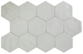 Ronda 5.5X6.3” Pearl Hexagon | Alita Tile