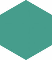 Ronda 5.5X6.3” Teal Hexagon | Alita Tile