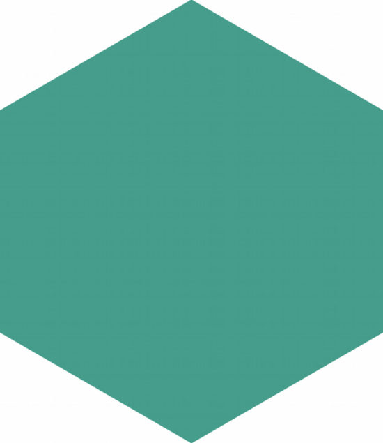 Ronda 5.5X6.3” Teal Hexagon | Alita Tile