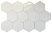 Ronda 5.5X6.3” White Hexagon | Alita Tile