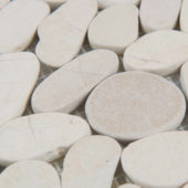 Serenity Ivory Flat Pebble | Alita Tile