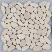 Serenity Ivory Flat Pebble | Alita Tile