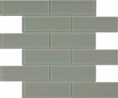 Smoke 2X6 Brick Mosaic | Alita Tile