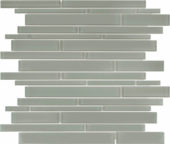Smoke Random Strip Mosaic | Alita Tile